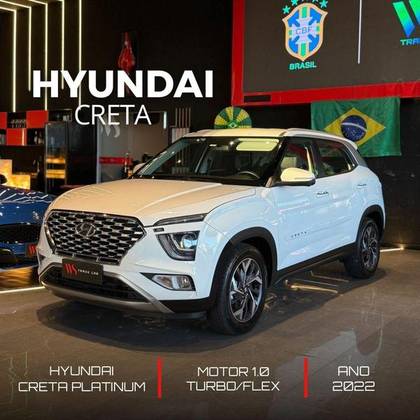 HYUNDAI CRETA 1.0 TGDI FLEX PLATINUM AUTOMÁTICO HYUNDAI CRETA 1.0 TGDI FLEX PLATINUM AUTOMÁTICO